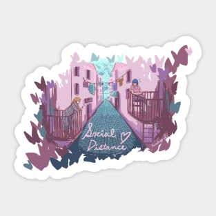 Social Distance Sticker